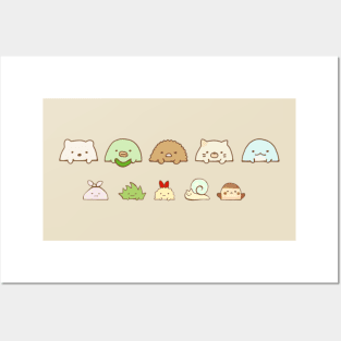 Sumikko gurashi pattern Posters and Art